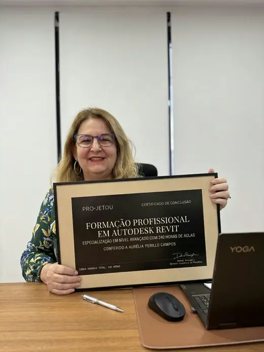 Aurélia Perillo, aluno da Formação Profissional em Autodesk Revit