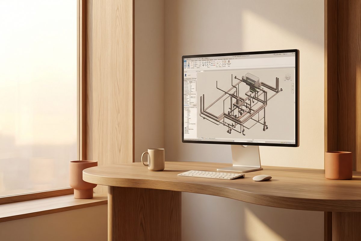 Projetos hidrossanitários em Revit
