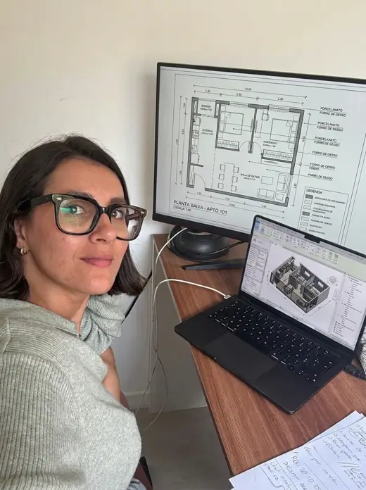 Juliana Ferraz, aluno da Formação Profissional em Autodesk Revit